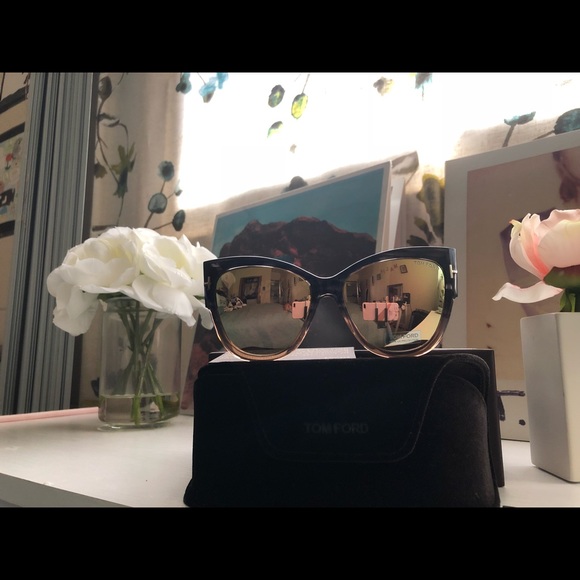 Tom Ford Anoushka 57 Gradient Cat Eye Sunglass